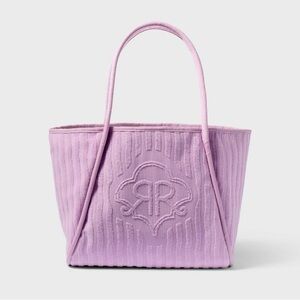 NWT Roller Rabbit x Target Large Terry Beach Bag Tote Bag in Lavender